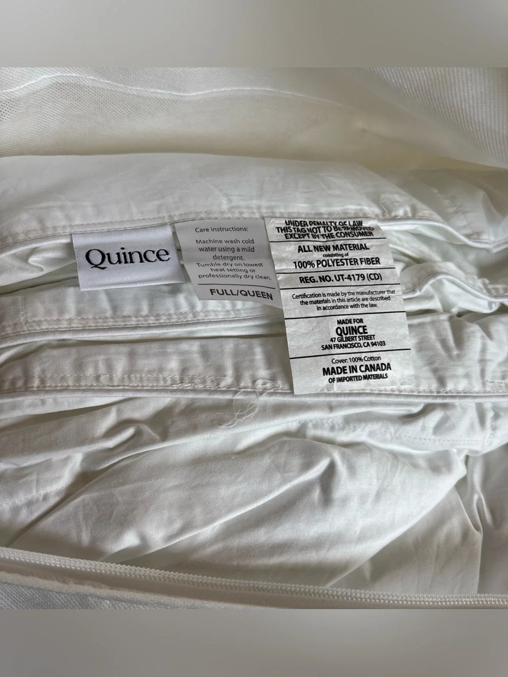 Quince Premium Down Alternative Comforter Full / Queen Insert Ultra Warm